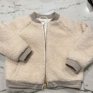 Girls Sherpa zip up jacket - size 3T - Gymboree